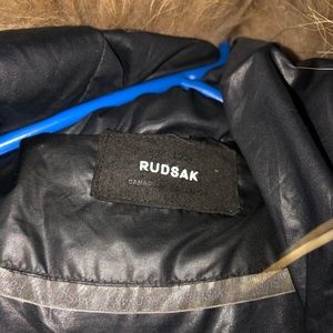 warm rudsak coat , black